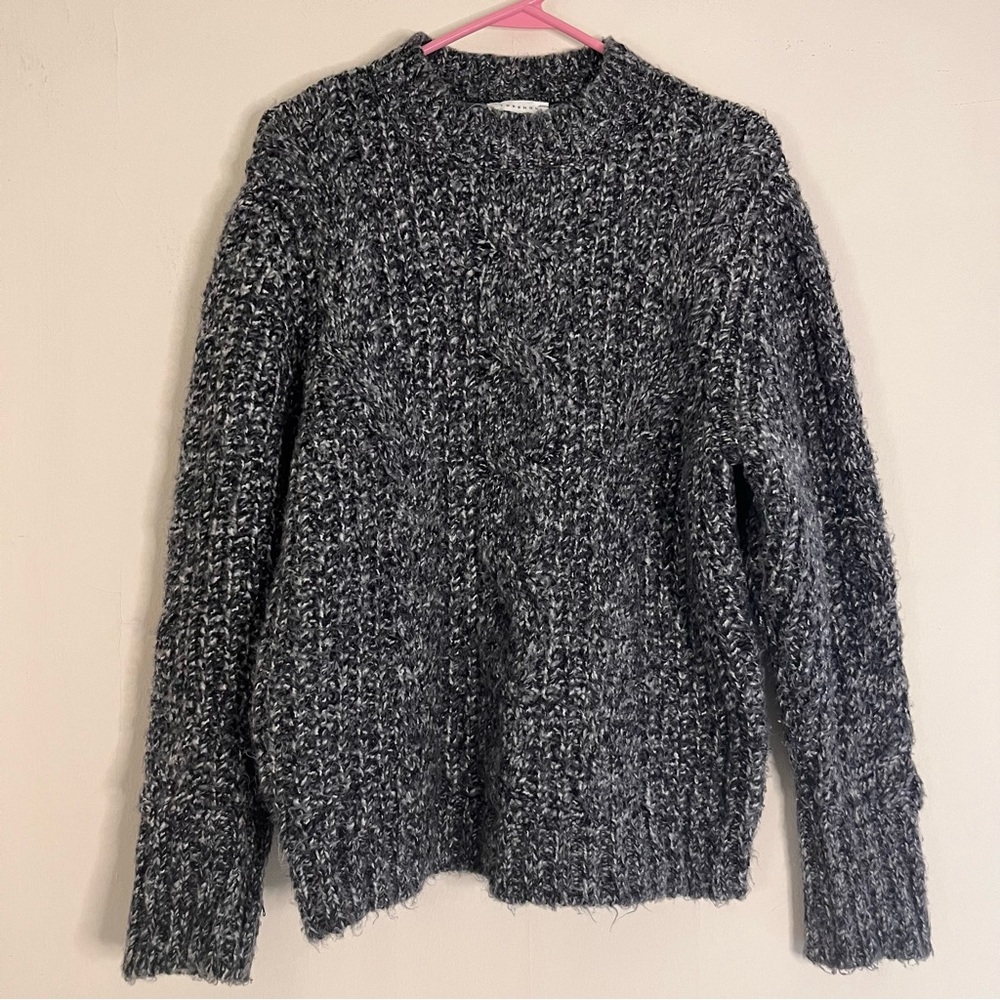 TOPSHOP Vertical Cable‎ Crew Sweater Blue Size XS